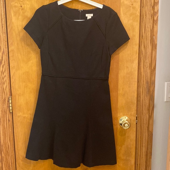 J.Crew Factory Short Sleeved Black Dress - Size 4 - Picture 1 of 2